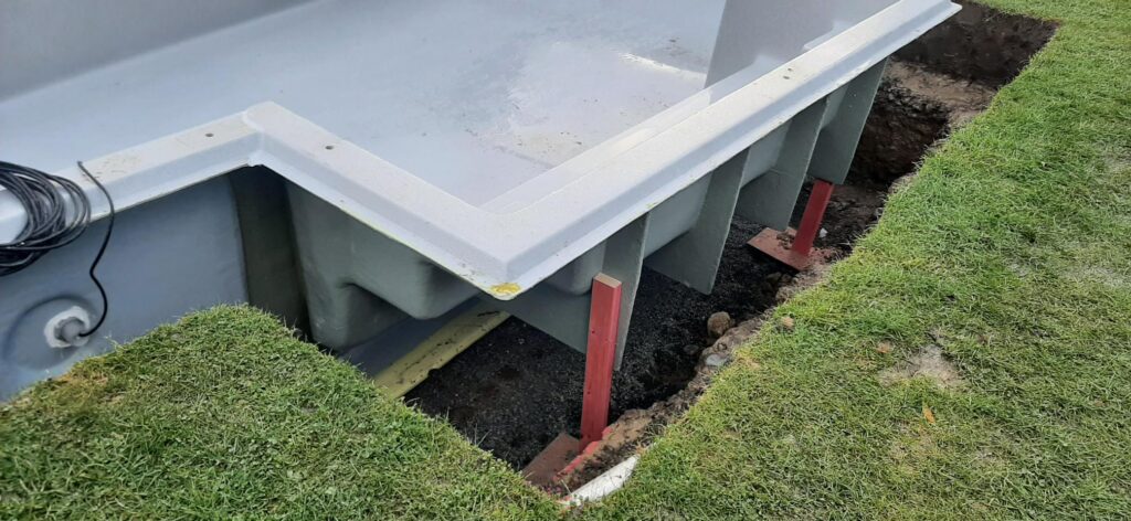 Emp step before back filling